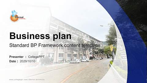 Eternal University Competition/Entrepreneurship Contest PPT Template