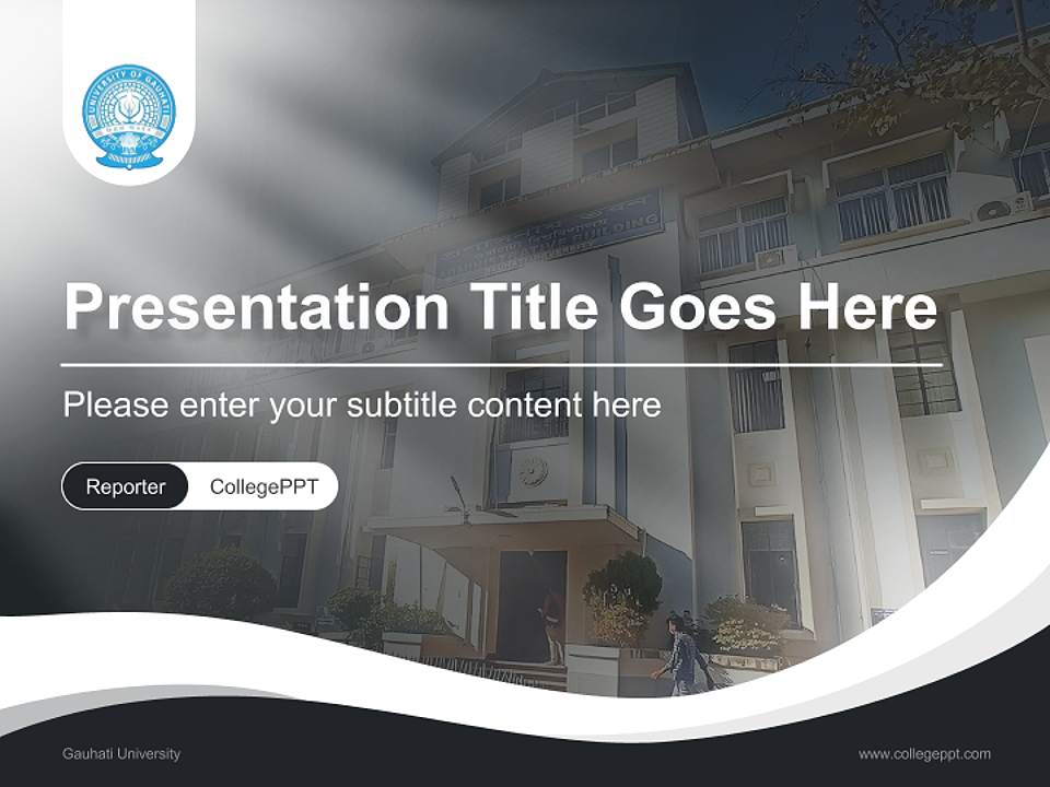 Gauhati University Lecture Sharing and Networking Event PPT Template4:3 ratio PPT effect preview image4