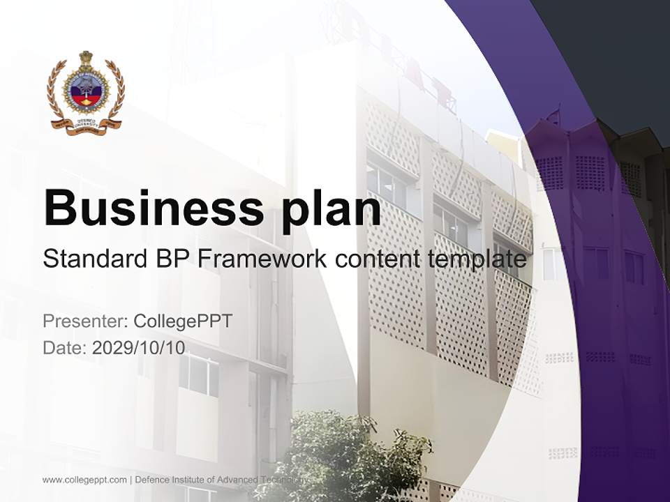 Defence Institute of Advanced Technology Competition/Entrepreneurship Contest PPT Template4:3 ratio PPT effect preview image9