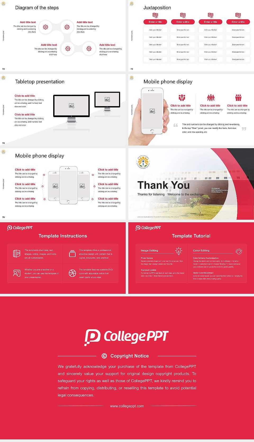 Gujarat Biotechnology University Competition/Entrepreneurship Contest PPT Template16:9 ratio PPT effect preview image9