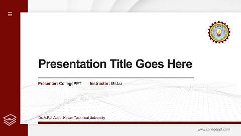 Dr. A.P.J. Abdul Kalam Technical University Thesis Proposal/Graduation Defense PPT Template