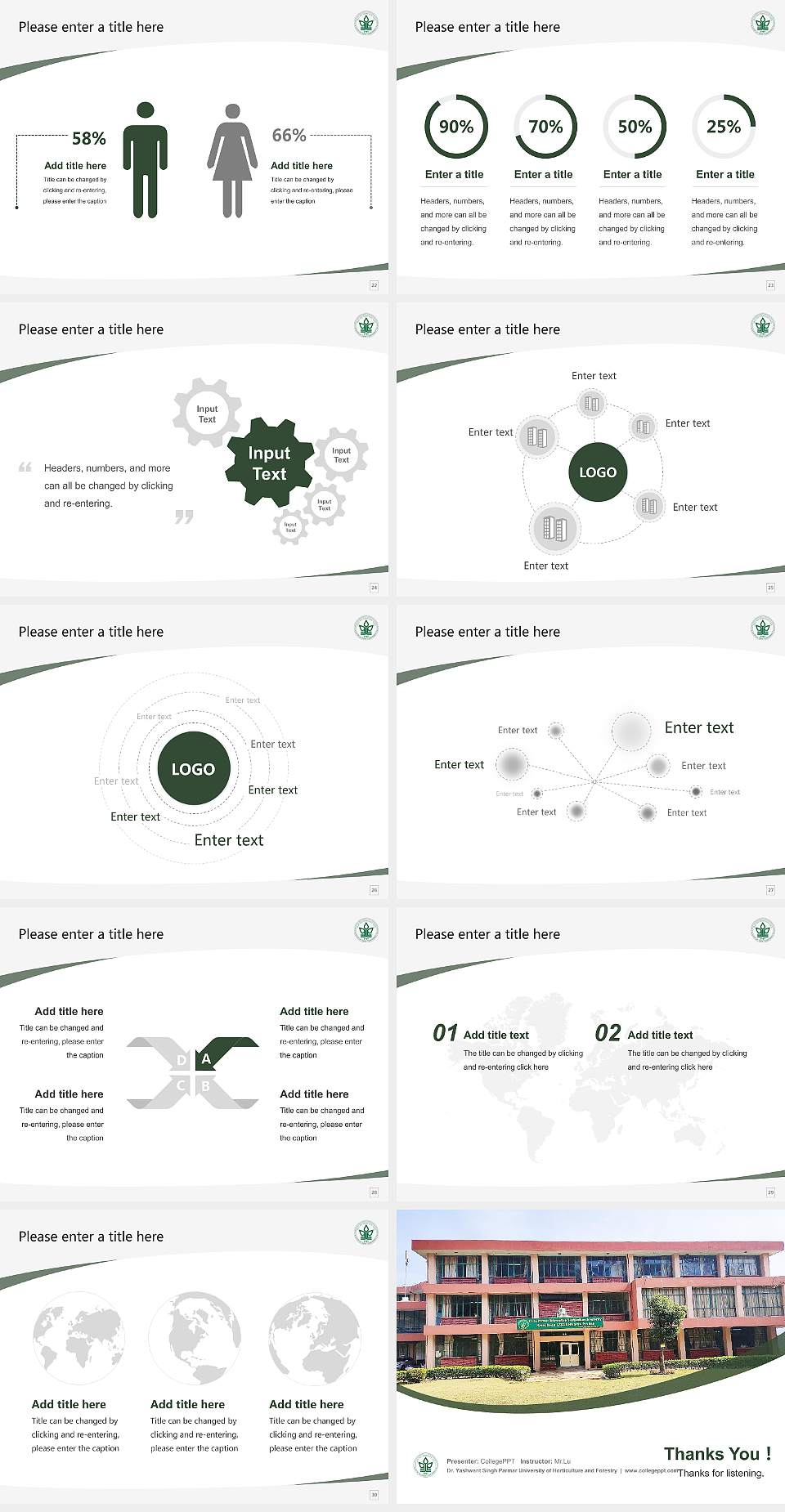 Dr. Yashwant Singh Parmar University of Horticulture and Forestry Course/Courseware Creation PPT Template4:3 ratio PPT effect preview image4