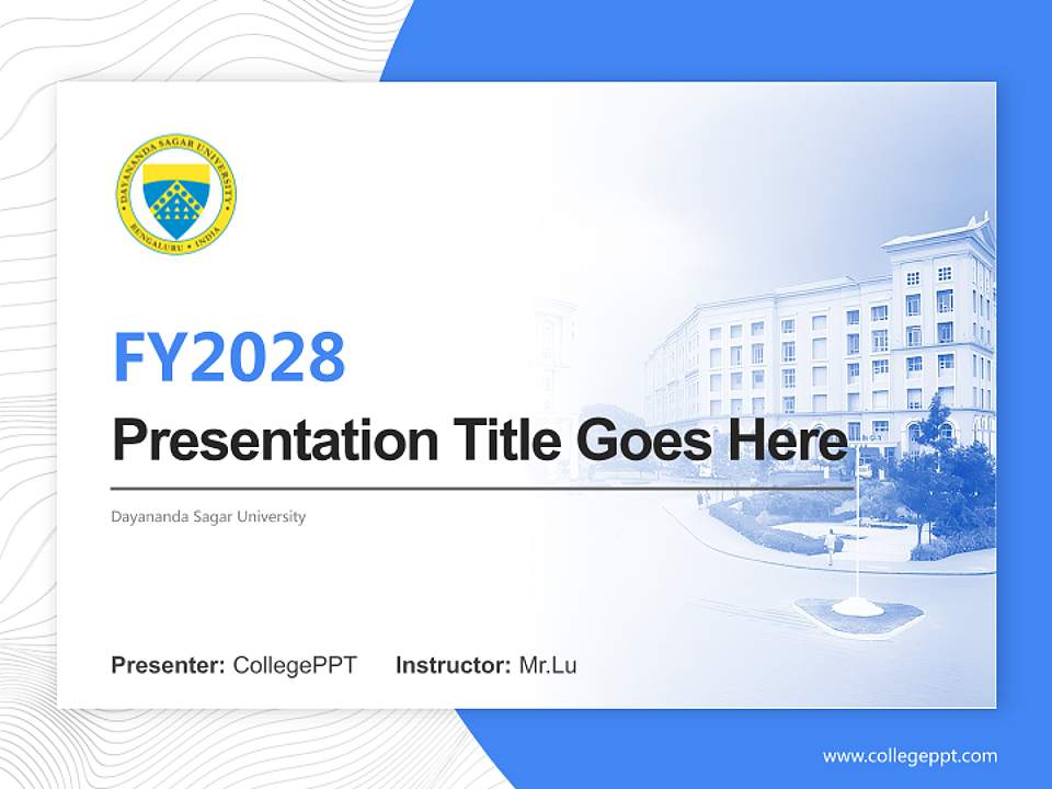 Dayananda Sagar University Academic Presentation/Research Findings Report PPT Template4:3 ratio PPT effect preview image5