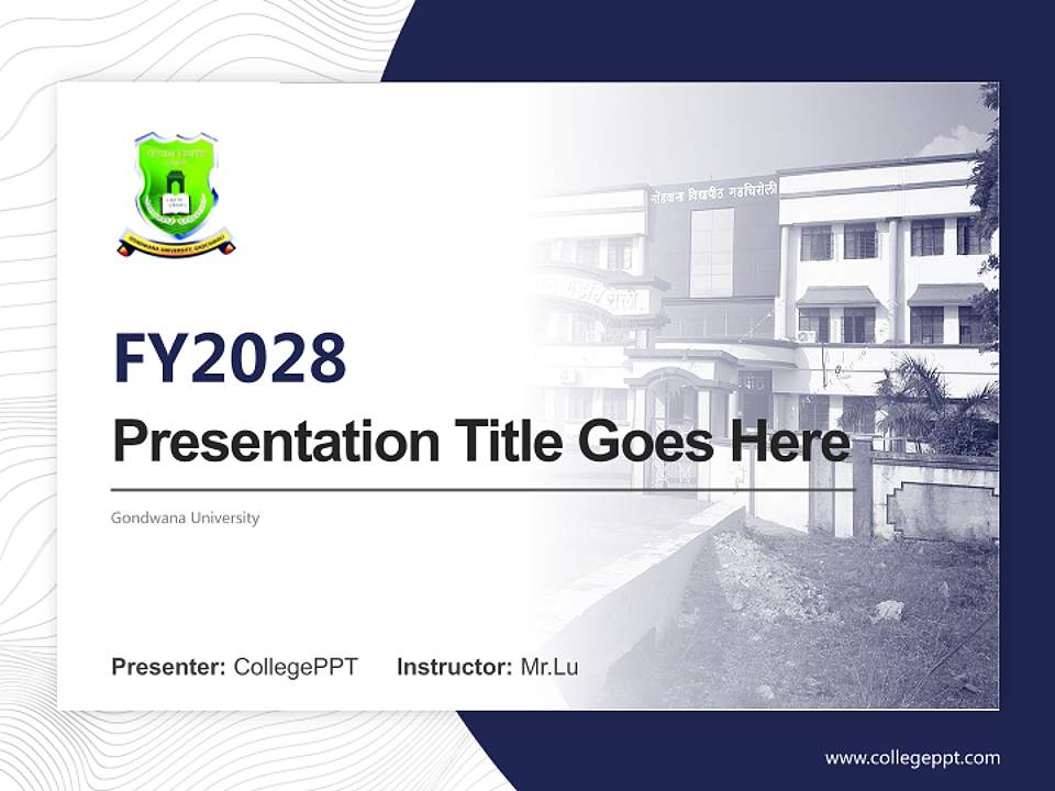 Gondwana University Academic Presentation/Research Findings Report PPT Template4:3 ratio PPT effect preview image5