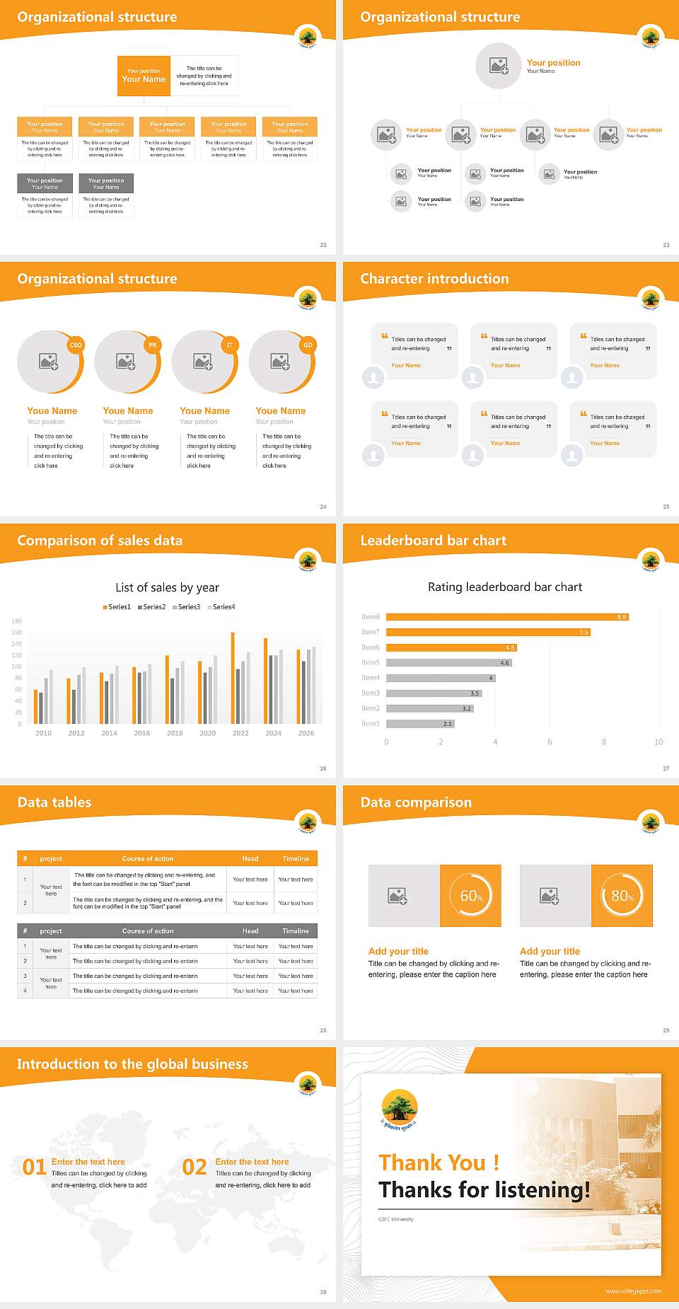 GSFC University Academic Presentation/Research Findings Report PPT Template4:3 ratio PPT effect preview image4