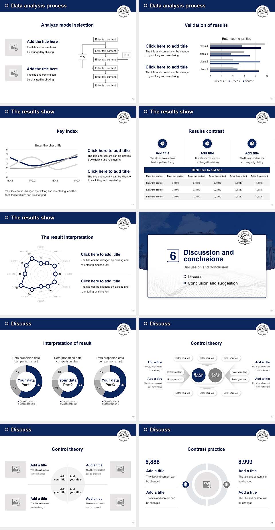 Doon University Graduation Thesis Defense PPT Template4:3 ratio PPT effect preview image5