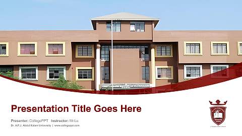 Dr. A.P.J. Abdul Kalam University Course/Courseware Creation PPT Template