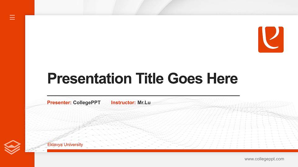 Eklavya University Thesis Proposal/Graduation Defense PPT Template16:9 ratio PPT effect preview image