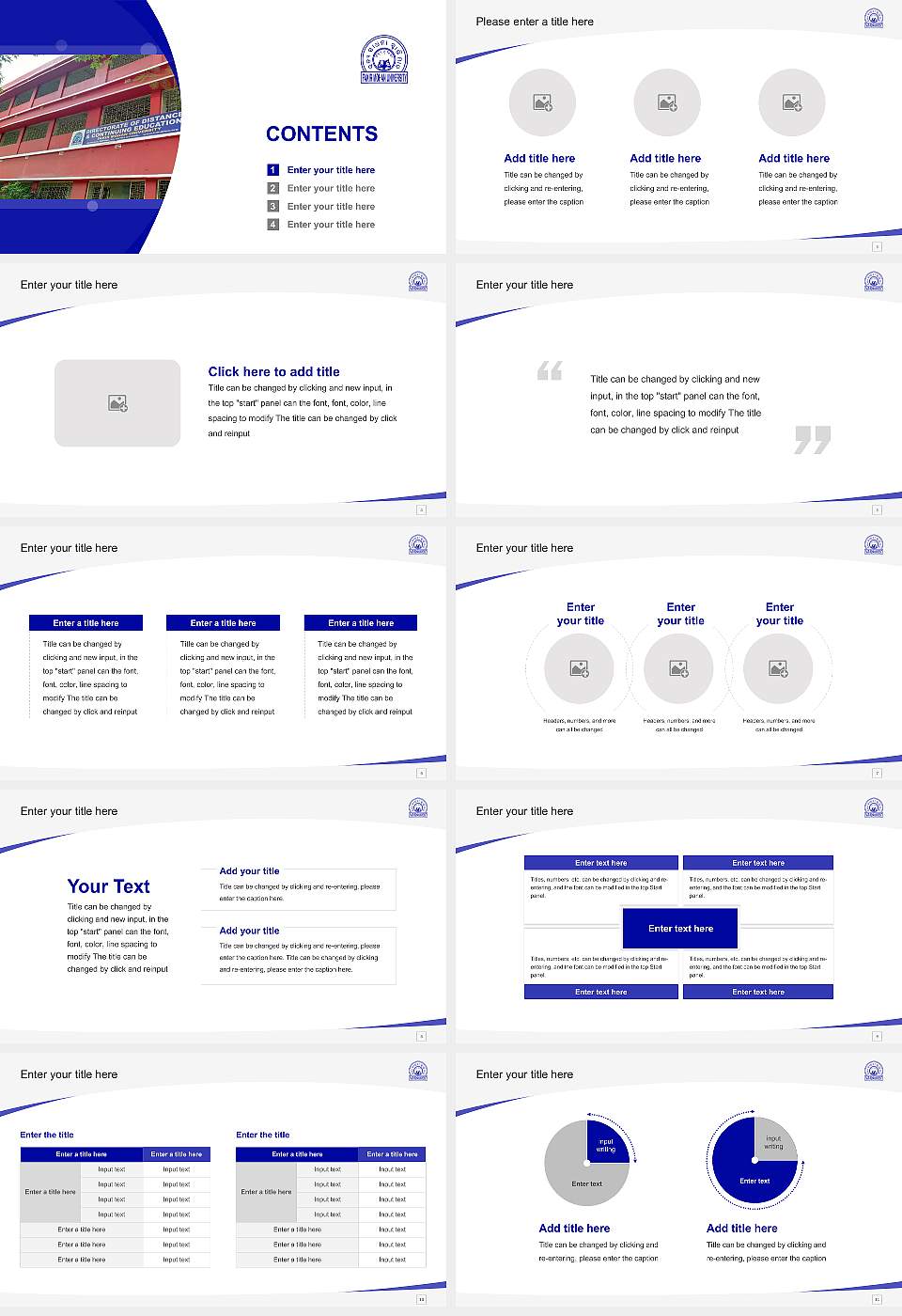 Fakir Mohan University Course/Courseware Creation PPT Template16:9 ratio PPT effect preview image2