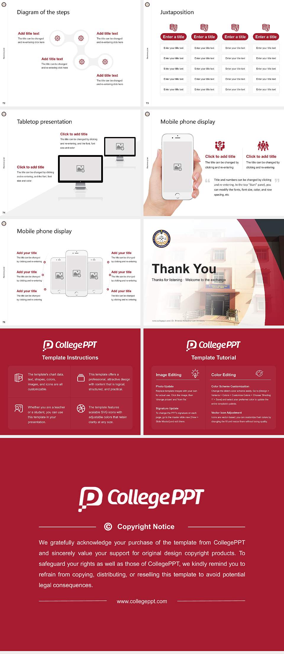 Dr. Bhimrao Ambedkar Law University Competition/Entrepreneurship Contest PPT Template4:3 ratio PPT effect preview image9