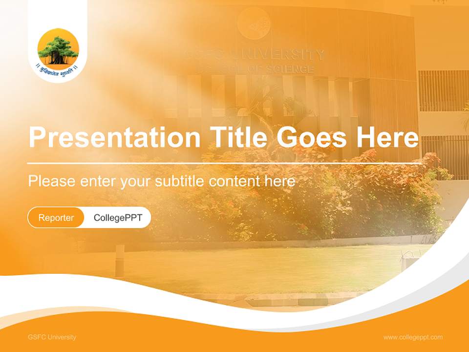 GSFC University Lecture Sharing and Networking Event PPT Template4:3 ratio PPT effect preview image4