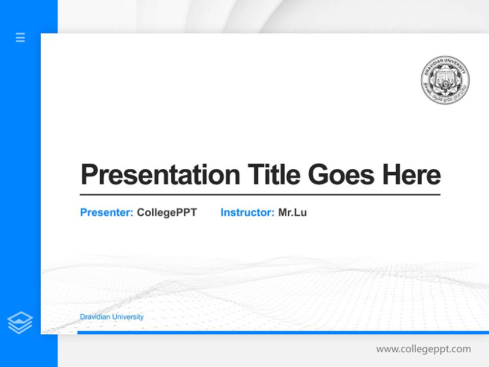 Dravidian University Thesis Proposal/Graduation Defense PPT Template4:3 ratio PPT effect preview image5