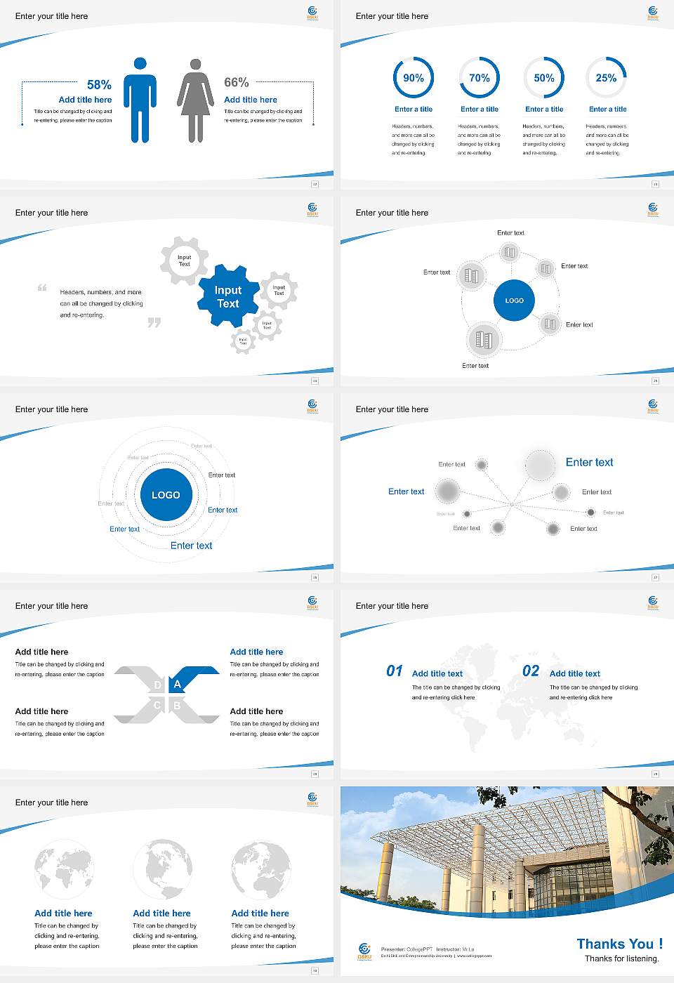 Delhi Skill and Entrepreneurship University Course/Courseware Creation PPT Template16:9 ratio PPT effect preview image4