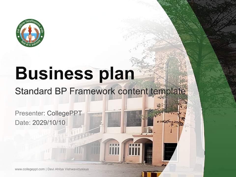 Devi Ahilya Vishwavidyalaya Competition/Entrepreneurship Contest PPT Template4:3 ratio PPT effect preview image9