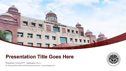 Dr. Shakuntala Misra National Rehabilitation University Course/Courseware Creation PPT Template