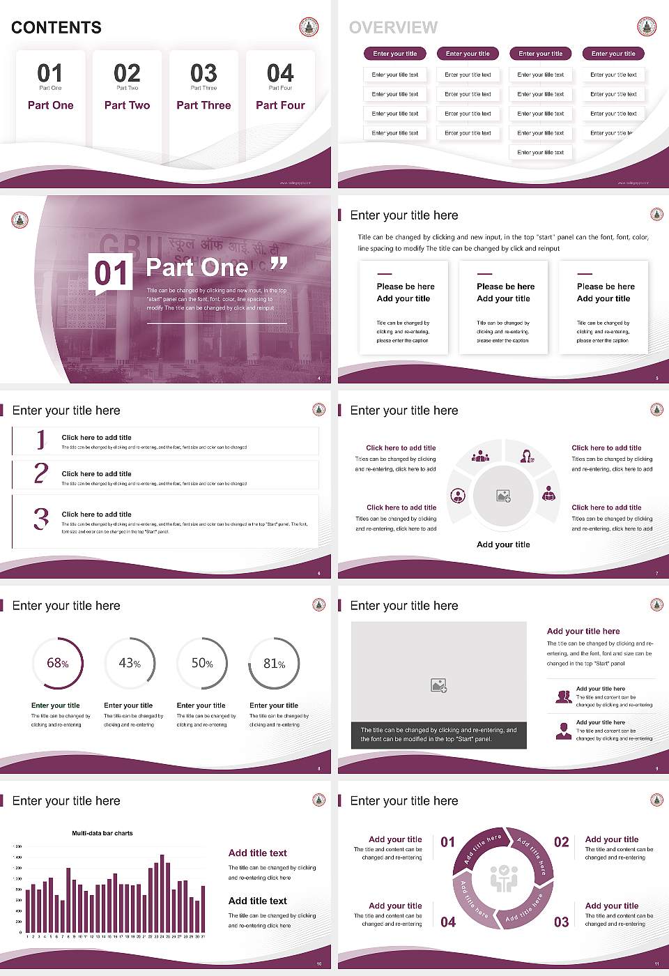 Gautam Buddha University Lecture Sharing and Networking Event PPT Template16:9 ratio PPT effect preview image2