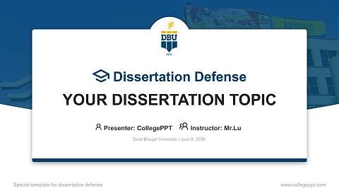 Desh Bhagat University Graduation Thesis Defense PPT Template
