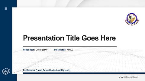 Dr. Rajendra Prasad Central Agricultural University Thesis Proposal/Graduation Defense PPT Template