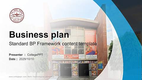 Delhi Technological University Competition/Entrepreneurship Contest PPT Template