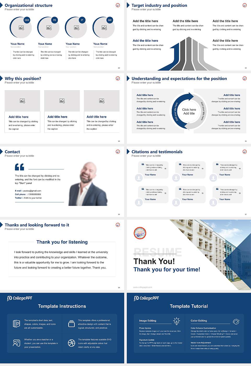 Dr. B. R. Ambedkar University, Srikakulam Resume PPT Template16:9 ratio PPT effect preview image4