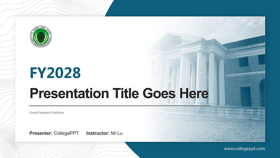 Forest Research Institute Academic Presentation/Research Findings Report PPT Template16:9 ratio PPT effect preview image