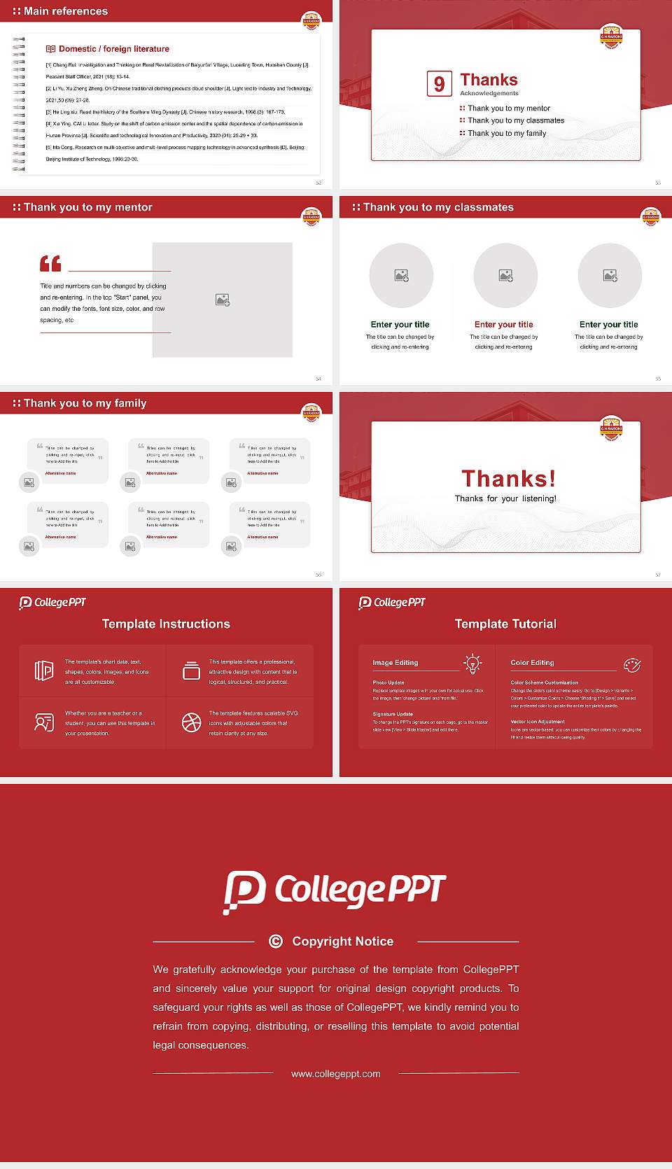 G.H. Raisoni University Graduation Thesis Defense PPT Template16:9 ratio PPT effect preview image7
