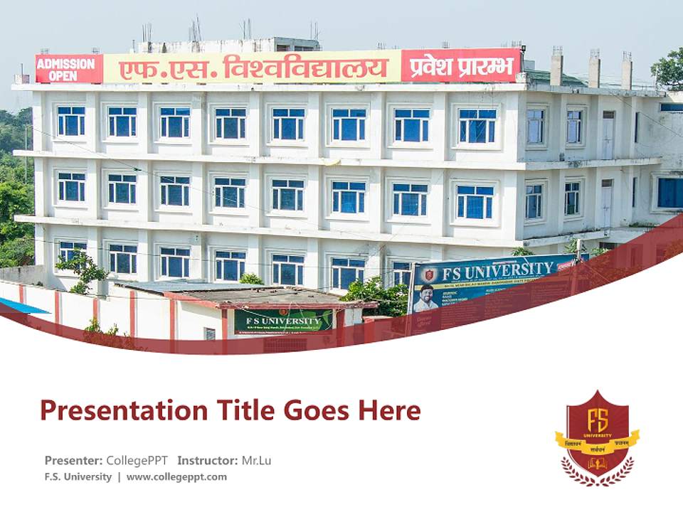 F.S. University Course/Courseware Creation PPT Template4:3 ratio PPT effect preview image5