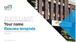 DIT University이력서PPT 템플릿