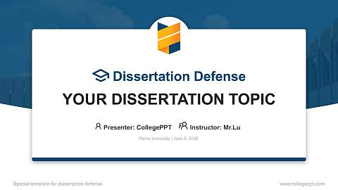 Flame University Graduation Thesis Defense PPT Template
