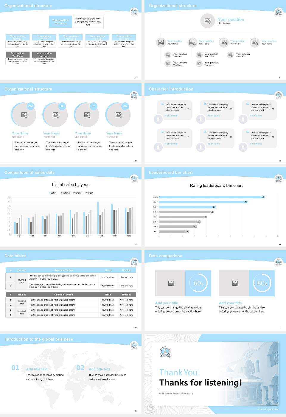 Dr. B.R. Ambedkar University of Social Sciences Academic Presentation/Research Findings Report PPT Template16:9 ratio PPT effect preview image4