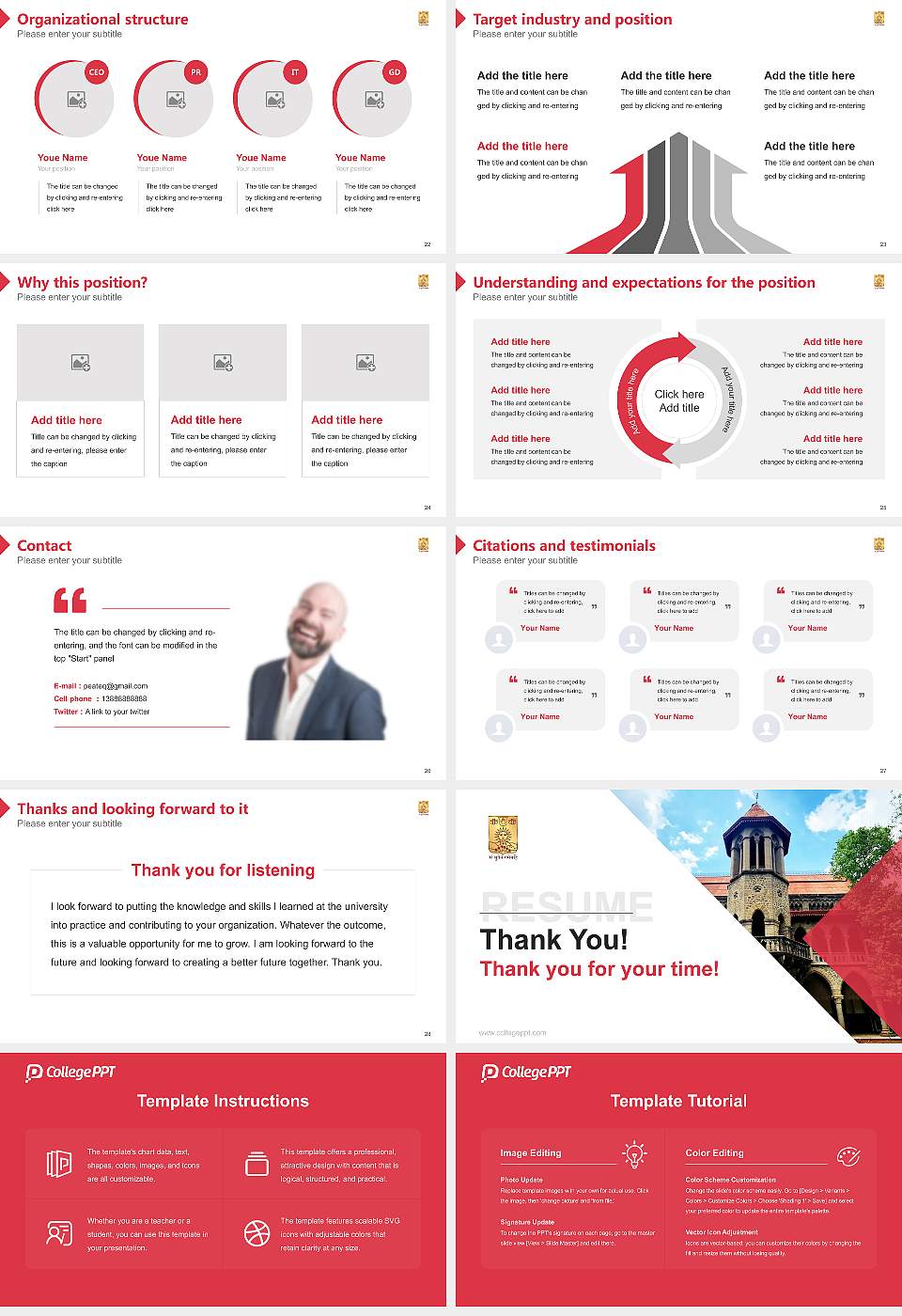 Deccan College of Post-Graduate & Research Institute Resume PPT Template16:9 ratio PPT effect preview image4