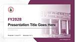 Gautam Buddha University Academic Presentation/Research Findings Report PPT Template