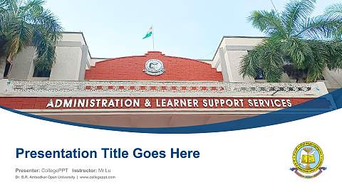 Dr. B.R. Ambedkar Open University Course/Courseware Creation PPT Template