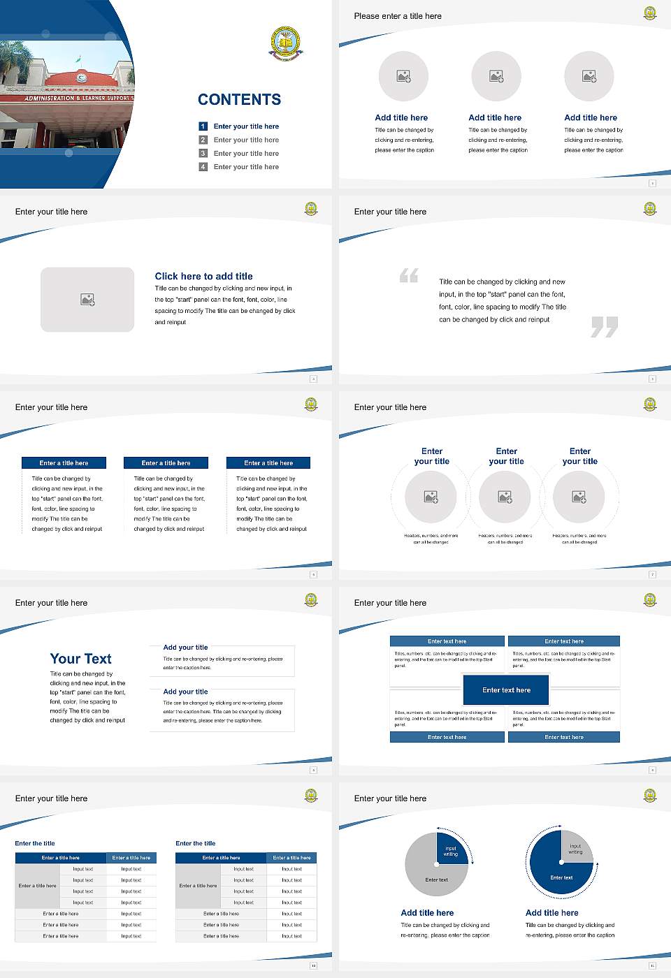 Dr. B.R. Ambedkar Open University Course/Courseware Creation PPT Template16:9 ratio PPT effect preview image2