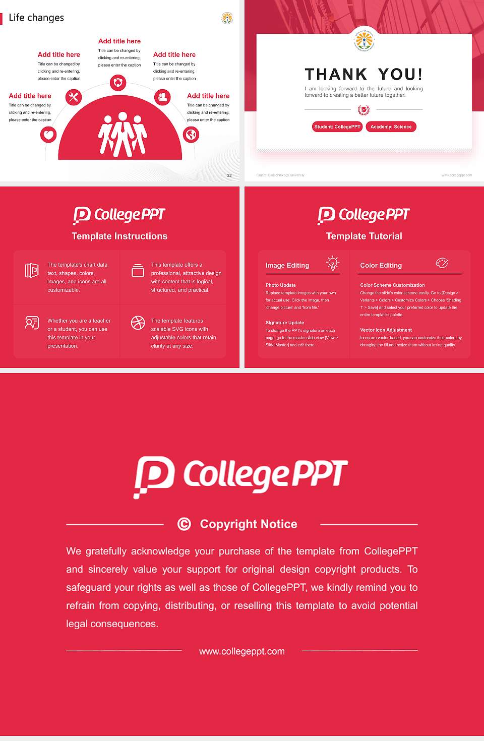 Gujarat Biotechnology University National Scholarship Defense PPT Template4:3 ratio PPT effect preview image4