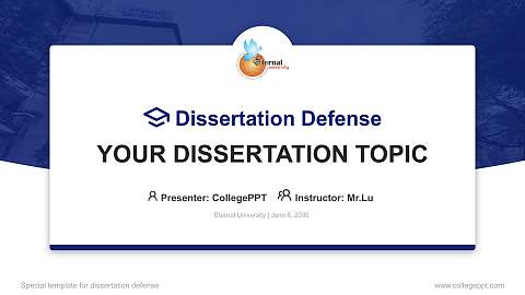 Eternal University Graduation Thesis Defense PPT Template