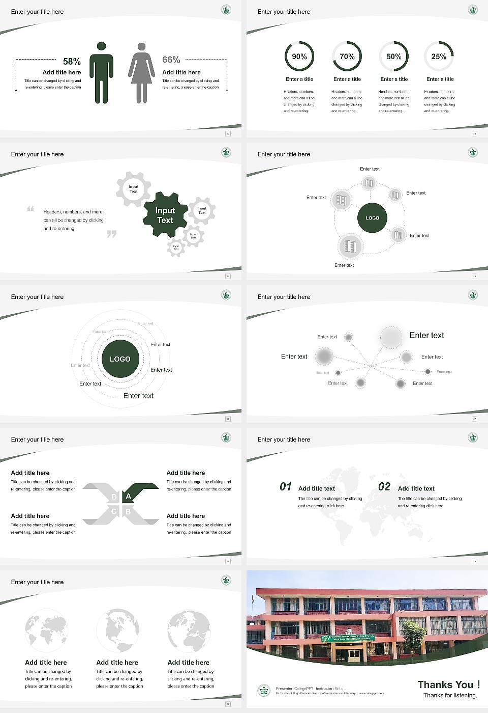 Dr. Yashwant Singh Parmar University of Horticulture and Forestry Course/Courseware Creation PPT Template16:9 ratio PPT effect preview image4
