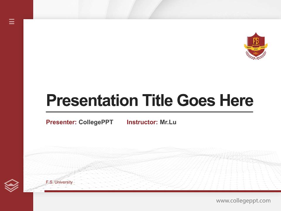 F.S. University Thesis Proposal/Graduation Defense PPT Template4:3 ratio PPT effect preview image5