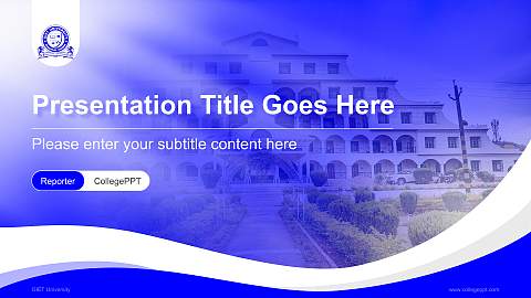 GIET University Lecture Sharing and Networking Event PPT Template