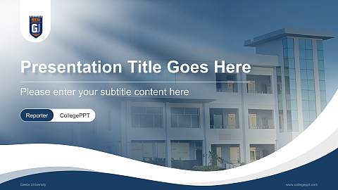 Geeta University Lecture Sharing and Networking Event PPT Template