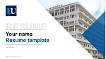 Era University Resume PPT Template