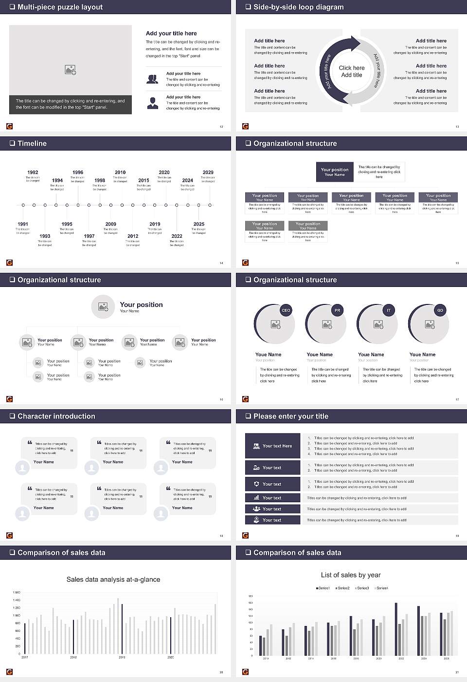 Garden City University General Purpose PPT Template16:9 ratio PPT effect preview image3