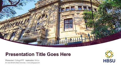 Dr. Homi Bhabha State University Course/Courseware Creation PPT Template