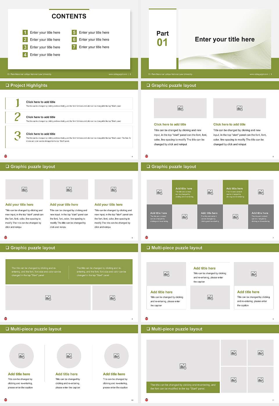 Dr. Ram Manohar Lohiya National Law University General Purpose PPT Template16:9 ratio PPT effect preview image2