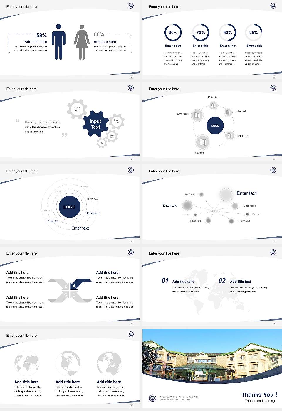 Dibrugarh University Course/Courseware Creation PPT Template16:9 ratio PPT effect preview image4
