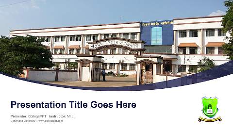 Gondwana University Course/Courseware Creation PPT Template