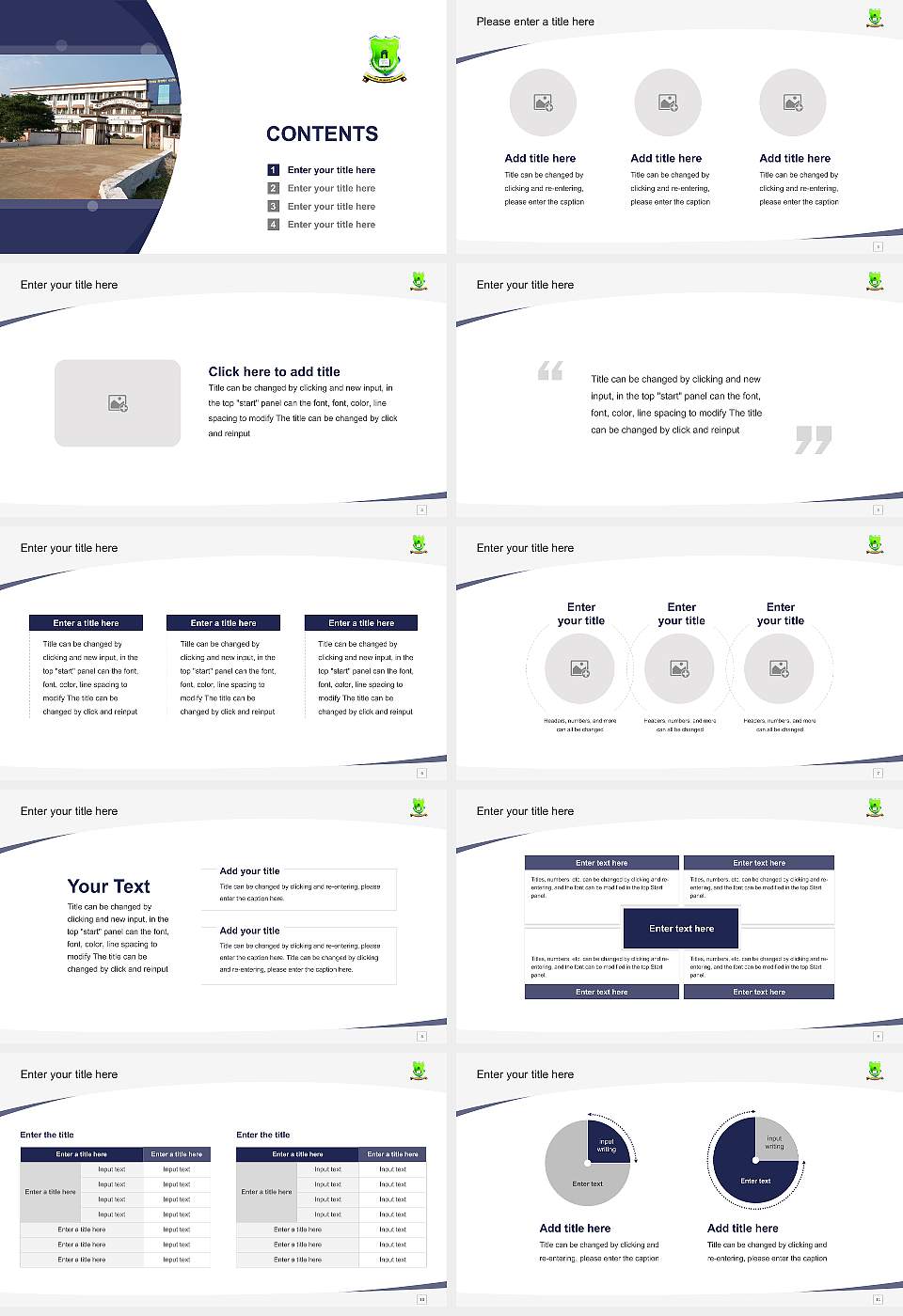 Gondwana University Course/Courseware Creation PPT Template16:9 ratio PPT effect preview image2