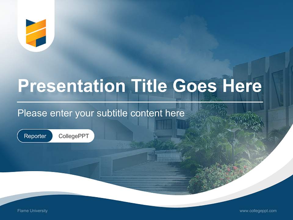 Flame University Lecture Sharing and Networking Event PPT Template4:3 ratio PPT effect preview image4