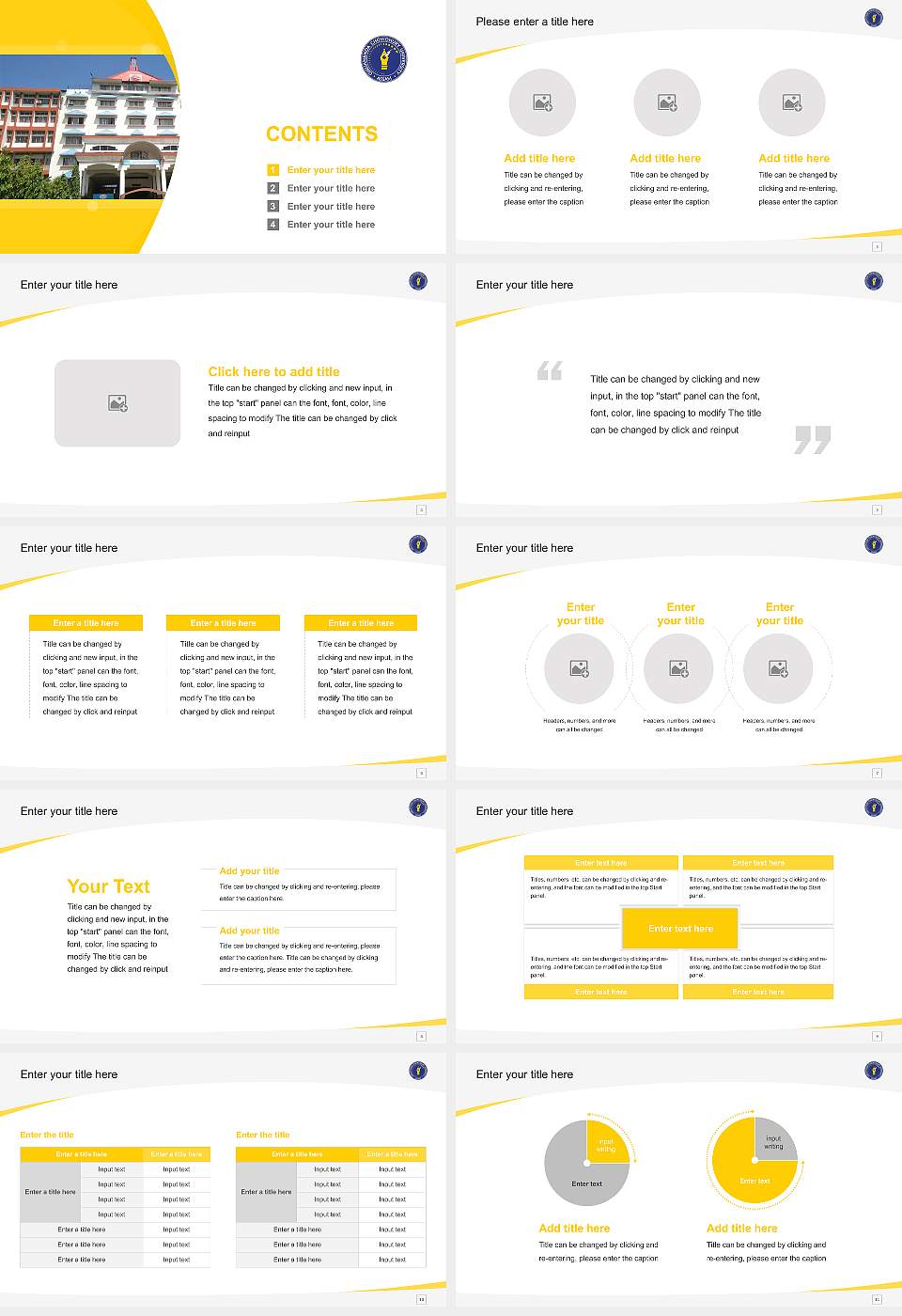 Girijananda Chowdhury University Assam Course/Courseware Creation PPT Template16:9 ratio PPT effect preview image2