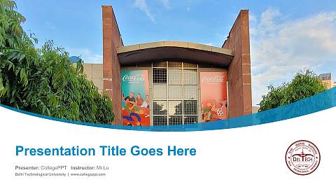 Delhi Technological University Course/Courseware Creation PPT Template